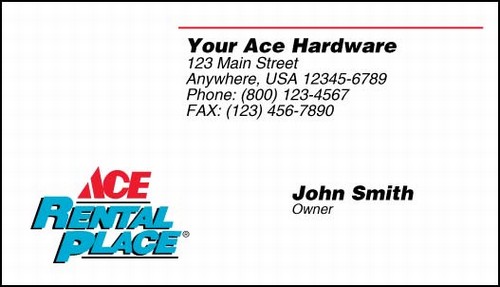 Ace Hardware Business Cards 1 Store Format Docuprint Forms Signs